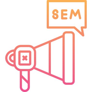 seo simge vektör illüstrasyonu