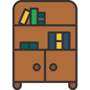 mobilya ikonu vektör illüstrasyonu