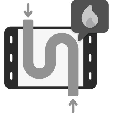 İzole edilmiş tek bir su damlası simgesinin vektör çizimi