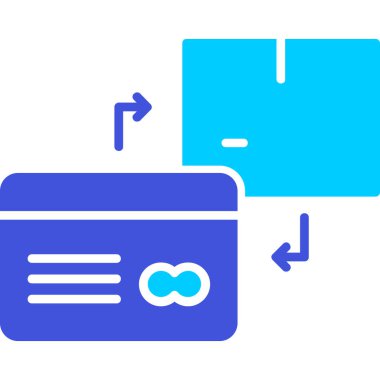 Mavi çizgi kredi kartı simgesi beyaz arkaplanda izole edildi. Online ödeme. Nakit çekmek. finansal operasyonlar. Alışveriş tabelası. vektör illüstrasyonu