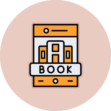 Kitap. Web simgesi basit illüstrasyon