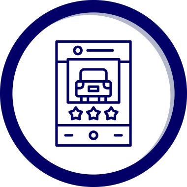 Moda tasarım tarzında izole edilmiş cep telefonu simgesi