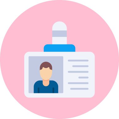 Avatar Adam. Web simgesi basit illüstrasyon