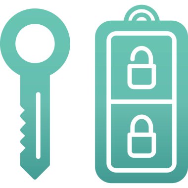 Anahtar. Web simgesi basit illüstrasyon