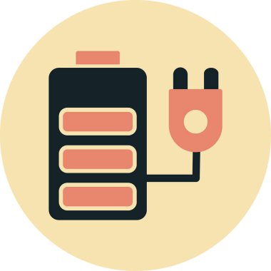 Pil. Web simgesi basit illüstrasyon