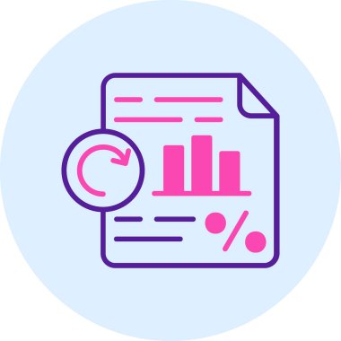 Analiz iş grafiği simgesi - taslak biçimi