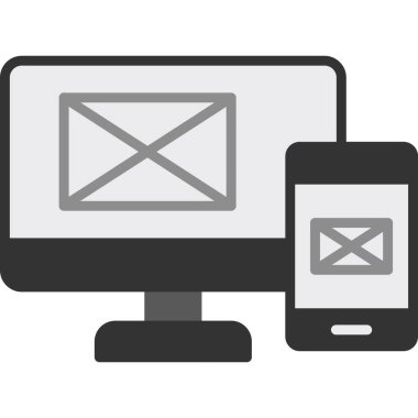 e- posta pazarlama simgesi, basit biçim