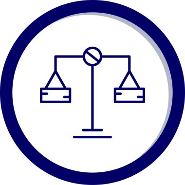 Adalet ve denge vektör simgesi kolayca değiştirebilir veya düzenleyebilir