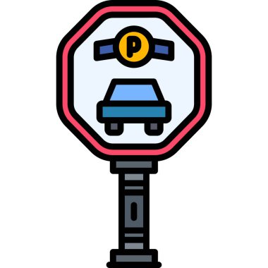 Taksi arabası servis simgesi