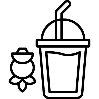 İçecek. Web simgesi basit tasarım