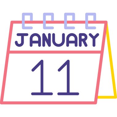 Takvim simgesi tasarımı, vektör illüstrasyonu