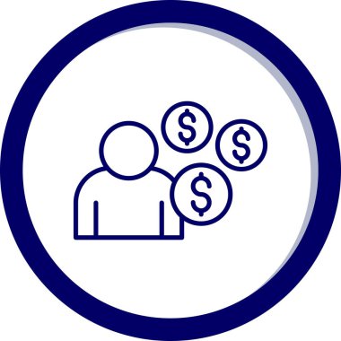 para simgesi vektör illüstrasyonu