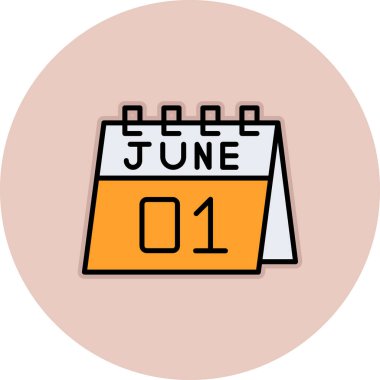 Takvim simgesinin vektör illüstrasyonu