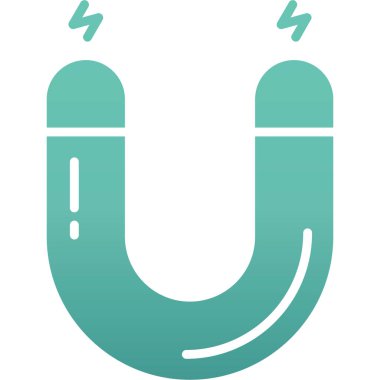 Mıknatıs mıknatısı simgesi - çizgi biçimi