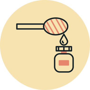 Bir şişenin vektör illüstrasyonu