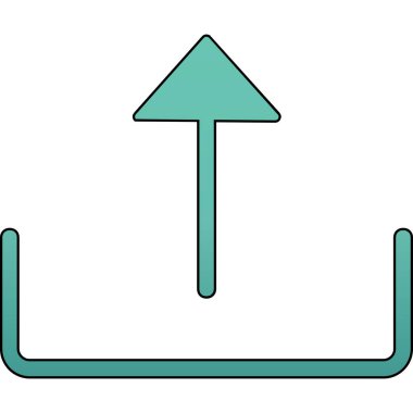 Ok simgesi. vektör illüstrasyonu