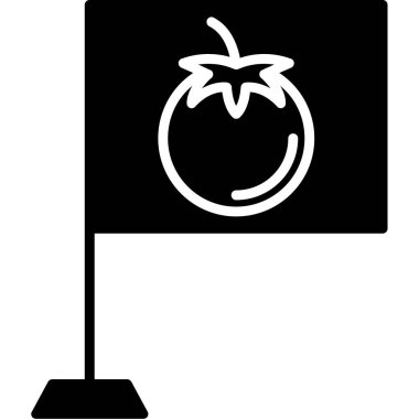 Beyaz arkaplanda elma simgesi