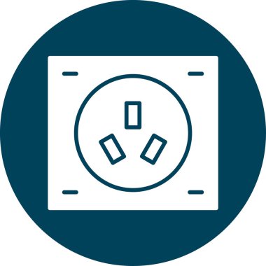 Bir kamera simgesinin vektör illüstrasyonu