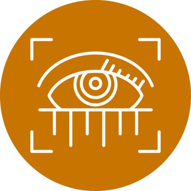 Göz. Web simgesi basit illüstrasyon