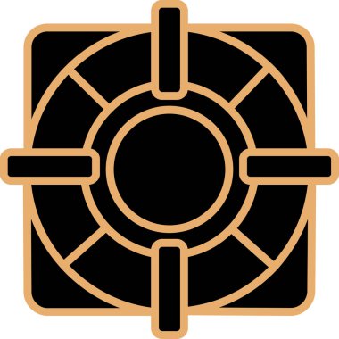 Bir yıldız simgesinin vektör illüstrasyonu