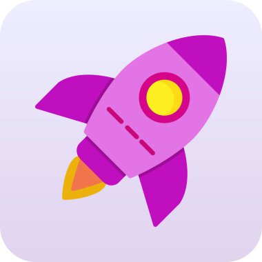 Roket simge vektör çizim