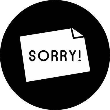 Üzgünüm web yapıştırması tasarımı