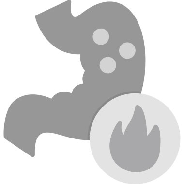 Yangın. Web simgesi basit illüstrasyon