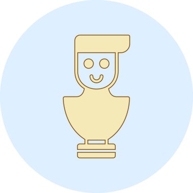 Kupa. Web simgesi basit illüstrasyon