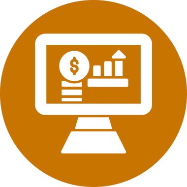 Bilgisayar ekranı. Basit tasarım