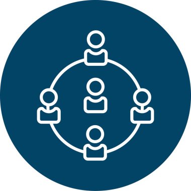 şebeke. Web simgesi basit illüstrasyon