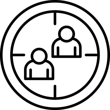 İnsan simgesinin vektör illüstrasyonu