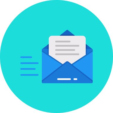 e-posta mektup vektör illüstrasyonu