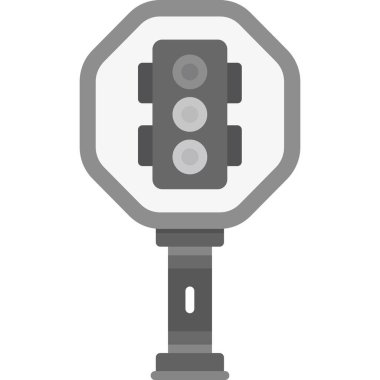 Moda tarzında izole edilmiş trafik ışığı simgesi