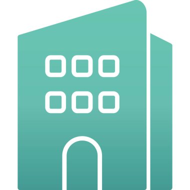 Bina. Web simgesi basit tasarım