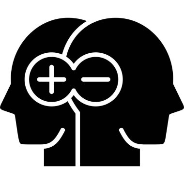 Beyin. Web simgesi basit illüstrasyon