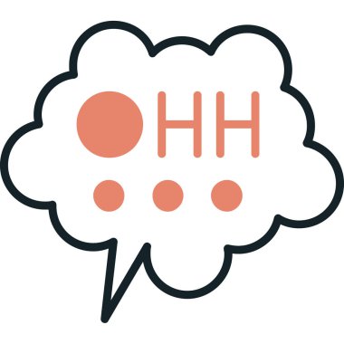 konuşma simgesi vektör illüstrasyonu