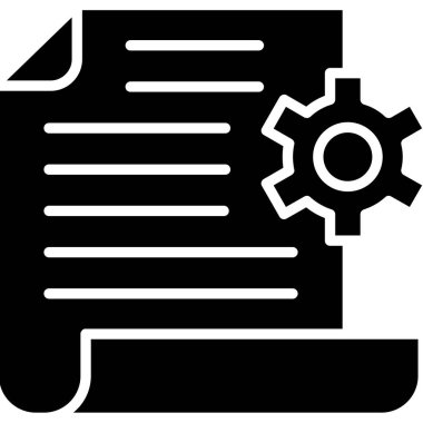 Belge. Web simgesi basit illüstrasyon