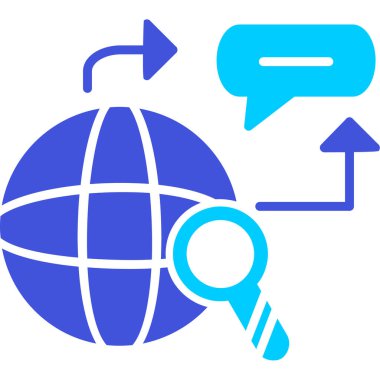 küresel iletişim. Basit resimleme