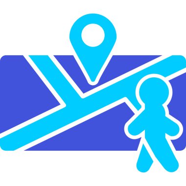 harita işaretçisi düz simgesi