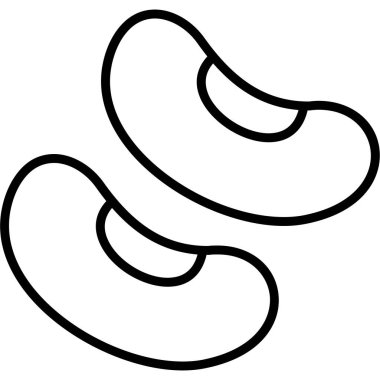 sosis simgesi, basit vektör illüstrasyonu