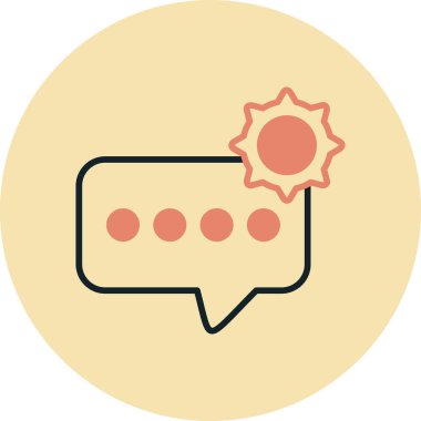 Konuş. Web simgesi basit tasarım