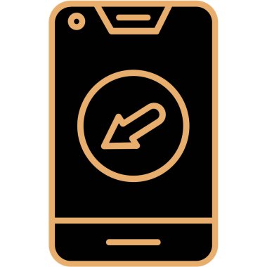 cep telefonu ikonu vektör illüstrasyonu