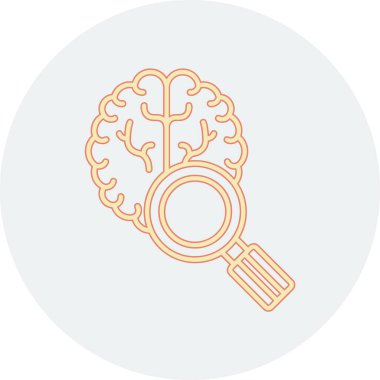 Vektör Beyin simgesi illüstrasyonu