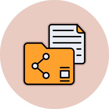 Vektör belgesi Simge illüstrasyonu