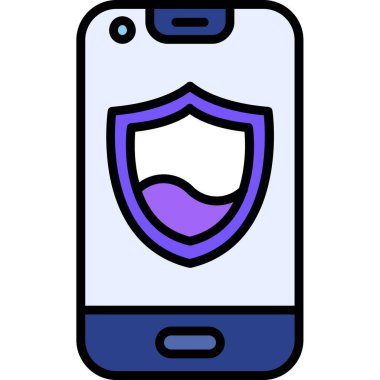 Akıllı telefon. Web simgesi basit illüstrasyon