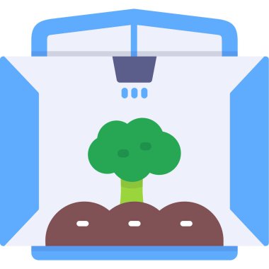 Bahçe. Web simgesi basit illüstrasyon