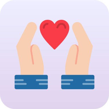 Kalp ikonu vektör illüstrasyonu