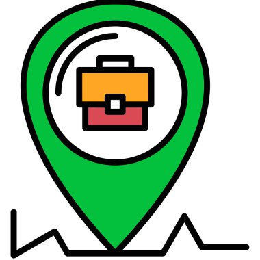 konum haritası konumu simgesi - taslak biçimi