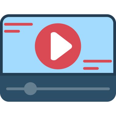 video oynatıcı vektör simgesi