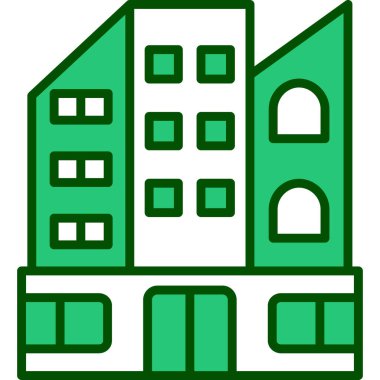 düz biçimli şehir simgesi oluşturma